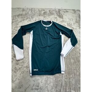 Rashguard Jiu Jitsu Men's Size Small Green Long Sleeve JJ World League Brand New